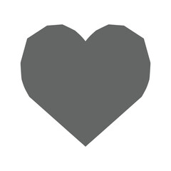 Grey Heart Icon