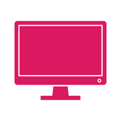 Computer Monitor Icon Illustration