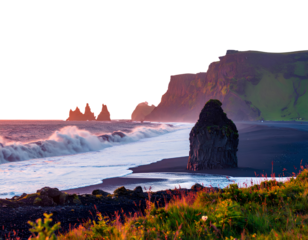 sunrise in the mountains