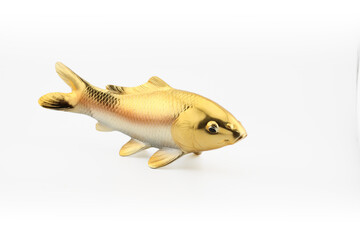 鉄製の鯉の置物