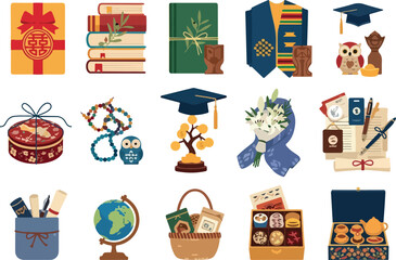 Graduation Gifts Illustration Academic Celebration & End of Year Presents