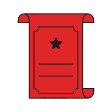 Red Certificate Graphic