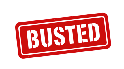 Red Stamp With Busted Text