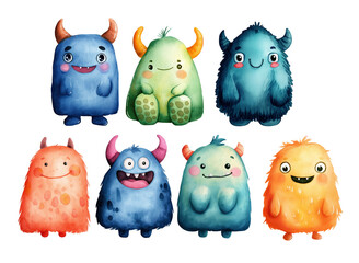 Cute Monsters Clipart for Fun Projects
