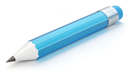 Creative 3D Frosted Glass Pencil Stylus Icon for Edit Interface