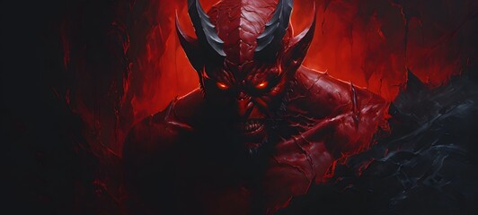 realistic photo of a glossy devil ,generative AI