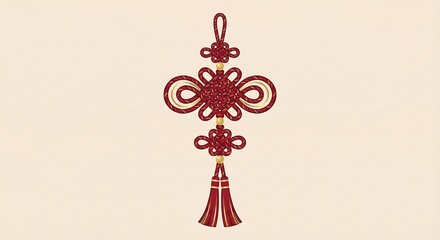 Obraz premium Chinese New Year Knot Ornament Decorative Vector