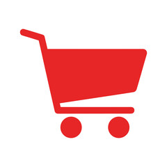 Red Shopping Cart Icon