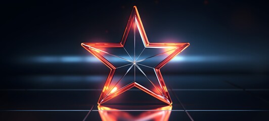 realistic photo of a glossy star,generative AI