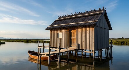 Idyllic Boathouse Retreat - A Tranquil Lakeside Escape.