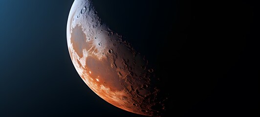 realistic photo of a glossy moon ,generative AI