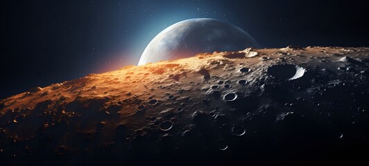 realistic photo of a glossy moon ,generative AI