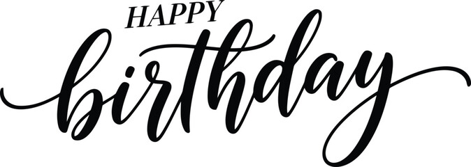 Happy birthday greeting card design