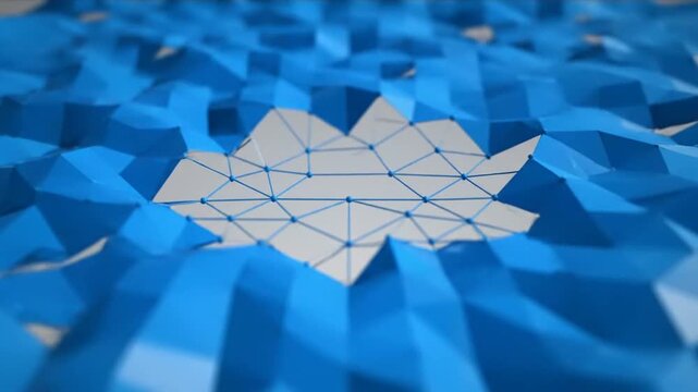 a stunning blue pool with a geometric pattern on the water's surface . use as multipurpose tittle intro, background. product mockup. motion graphics background