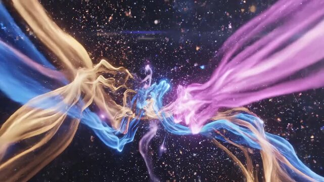 Cosmic energy stream in space