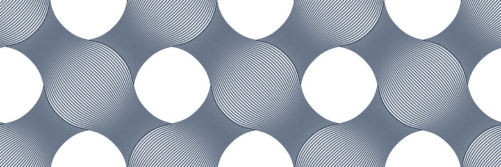 Traditional lacing wicker seamless pattern, vector weaving geometric repeat abstract background, interlacing rattan knitting tiling wallpaper.