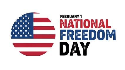 National freedom day united states american flag celebration