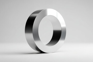 Minimal chrome ring with raised segment and gap, security vulnerability integrity break concept