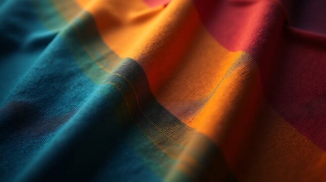 Divergent Light: An 8K study of textile under uneven indirect lighting and mixed color temperatures.