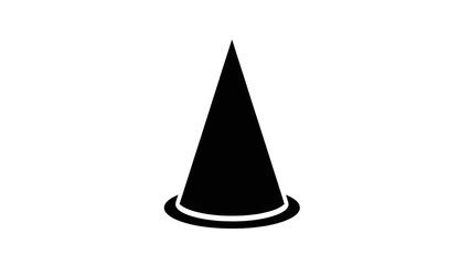 Fototapeta premium Black witch hat