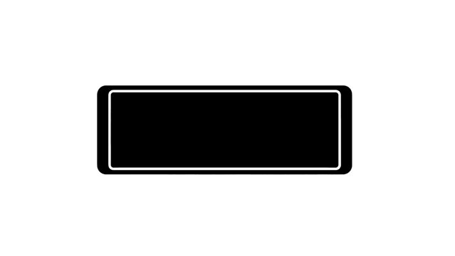 Minimalist black rectangle