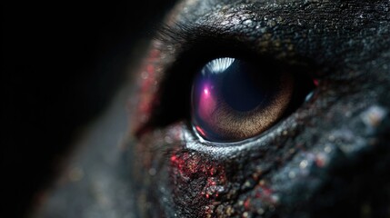 Abyssal Eye Concept with Void Pupil and Cinematic Darkness