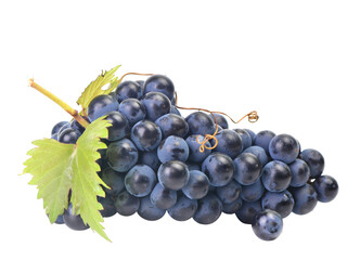 Bunch of grapes isolated on white