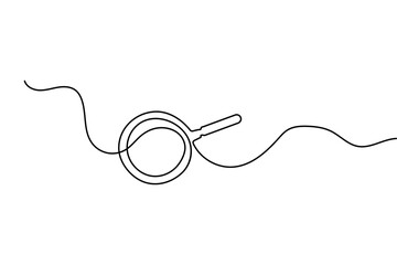 Fototapeta premium Healthy fruit food icon continuous line art for minimalist vector design on white background