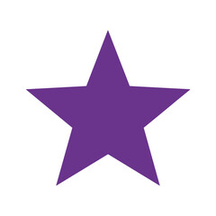 Obraz premium Purple Star Vector Icon