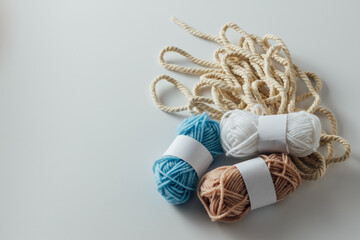 Colorful Yarn and Twine Spools for Crafting and DIY Projects