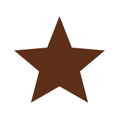 Obraz premium Brown Star Icon