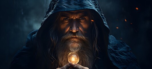 realistic photo of a glossy wizard ,generative AI