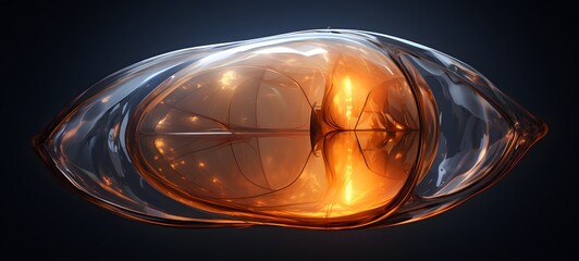 realistic photo of a glossy cocoon ,generative AI