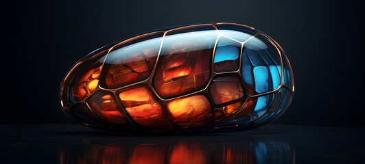 realistic photo of a glossy cocoon ,generative AI