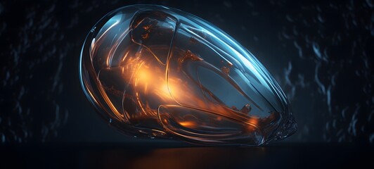 realistic photo of a glossy cocoon ,generative AI