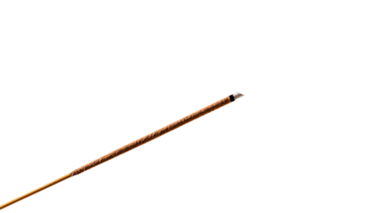 burning incense stick isolated on transparent background