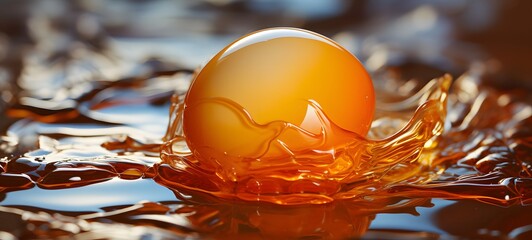 realistic photo of a glossy egg ,generative AI
