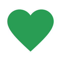 Green Heart Icon Vector