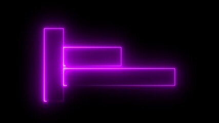 Neon purple bars animation