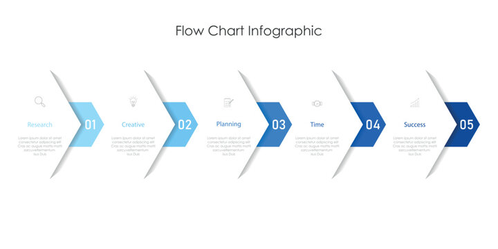 Flow chart infographic design
