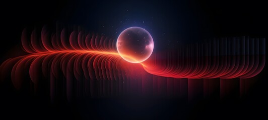 realistic photo of a glossy eclipse moon ,generative AI