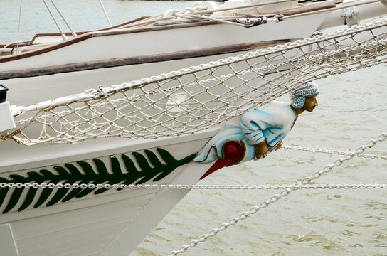 bateau Shabab Oman, Sultanat d'Oman,  voilier, Vieux Gr&eacute;ement, armada, Rouen, Seine Maritime, 76, r&eacute;gion Normandie, France