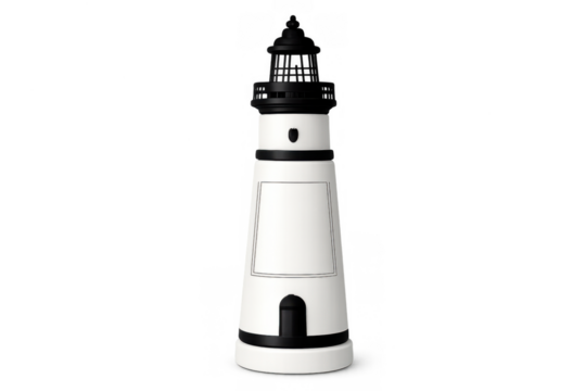 Lighthouse illuminating the way, providing guidance, safety, and direction for ships navigating at sea - Powered by Adobe