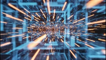 Digital Dynamics: A mesmerizing visualization of digital data streams, pulsating with vibrant energy and interconnected networks, symbolizing the intricate workings of the digital world. - Powered by Adobe