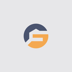 simple and modern letter G home logo design template elements