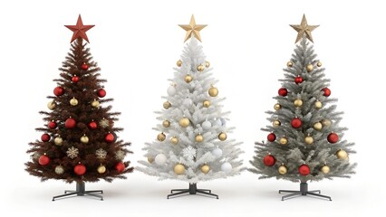 decorated christmas tree with christmas decorations