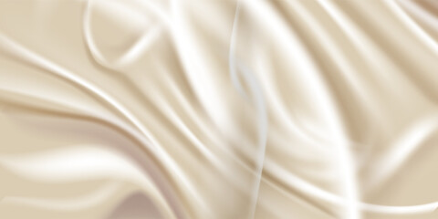 Smooth elegant golden silk can use as wedding background. In Sepia toned. Retro style