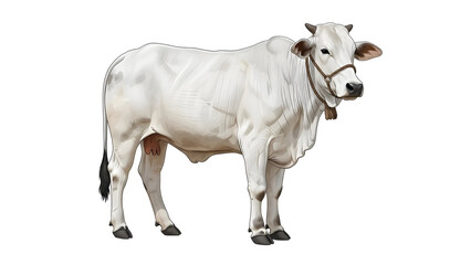 cow isolated on white background
