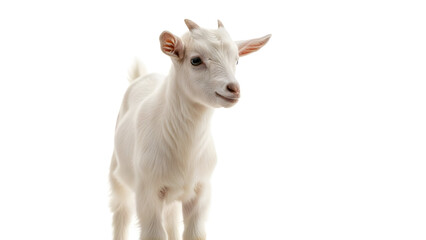 Fototapeta premium goat on a white background