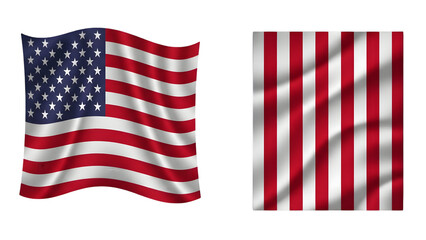 Fototapeta premium American flag isolated on transparent background